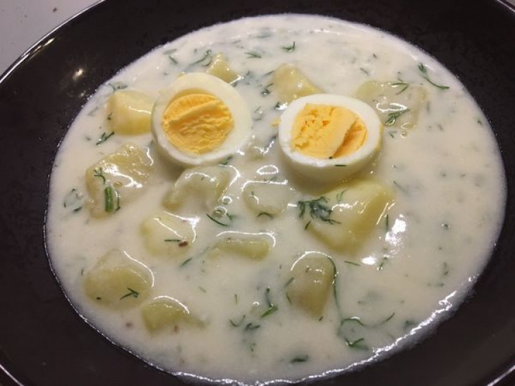 Skvelá kôprová polievka s vajíčkom a zemiakmi, tradičný RECEPT