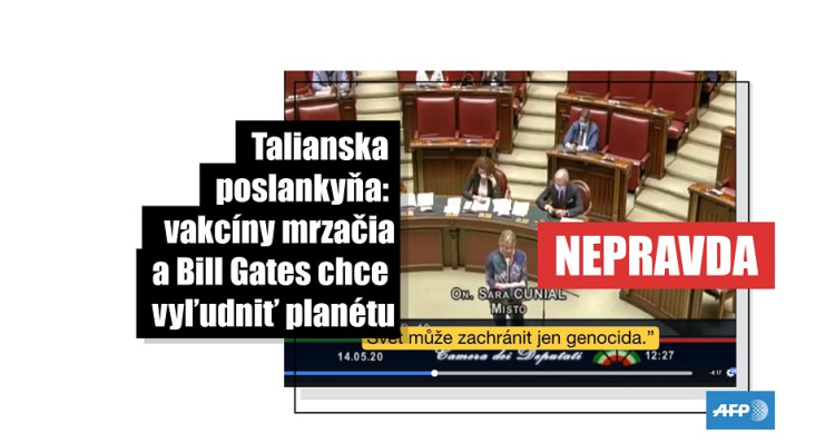 Talianska poslankyňa šírila nepravdivé informácie o vakcínach a Gatesovi