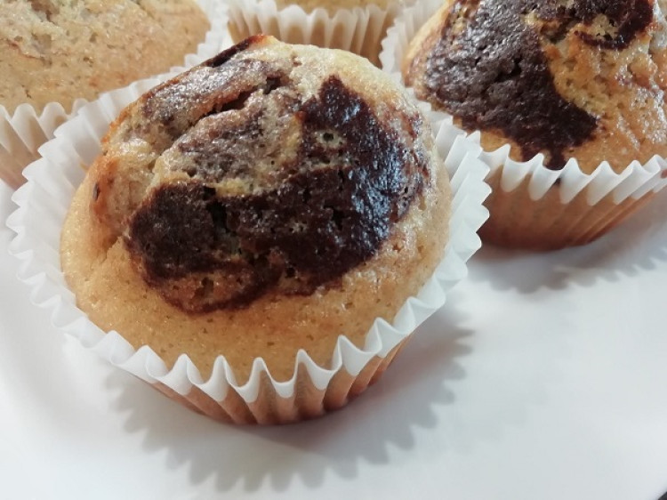 Najchutnejšie dvojfarebné muffiny, RECEPT zo špaldovej múky