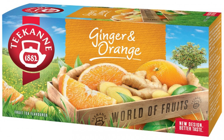 TEEKANNE Ginger & Orange: Zázvorový čaj s jemnou chuťou pomaranča