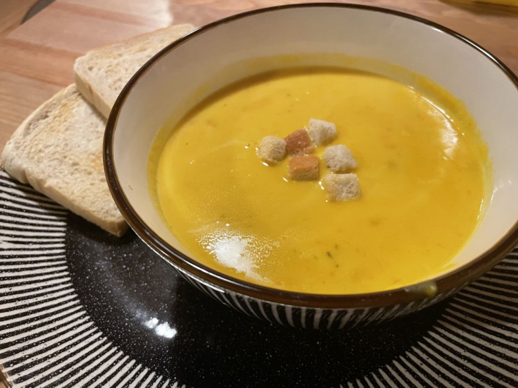 Hokkaido polievka krémová a pravá, originál recept