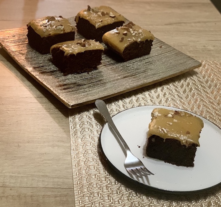 Čokoládovo mandľový koláč 9. Fotka - Andrea Bunčeková