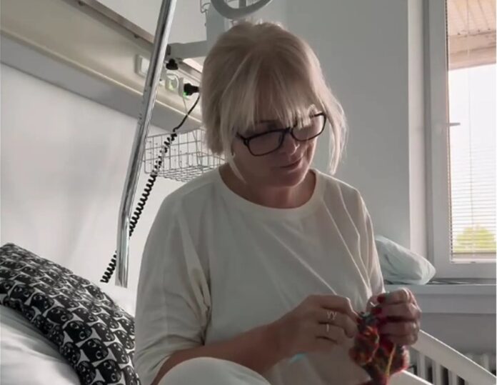 Herečka Zuzana Vačková v nemocnici. Foto - IG/ZV