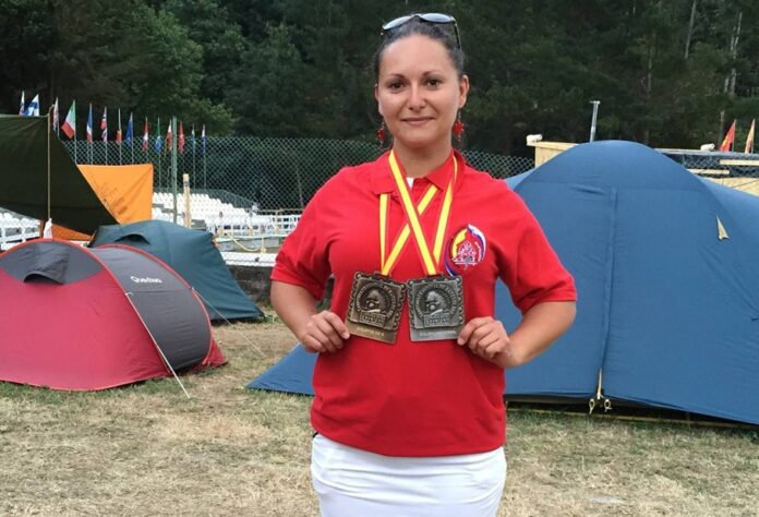 Majstrovstva sveta v ryžovaní zlata - titul pre Danielu Múčkovú. Foto - archív D.M.