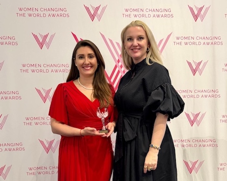 Slovenka Alexandra Janečková a zakladateľka československej WCHWA Kamila Paličková. Fotka - Kamila Paličková