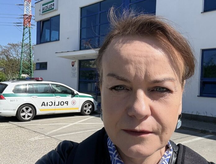 Šéfka Nadácie Zastavme korupciu Zuzana Petková si našla zdemolované auto. Foto - FB/Z.P.